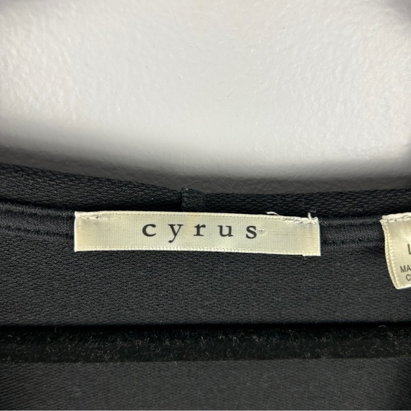 Cyrus Open Front Lagenlook Sleeveless Hooded Duster Cardigan Black Large - Picture 13 of 14